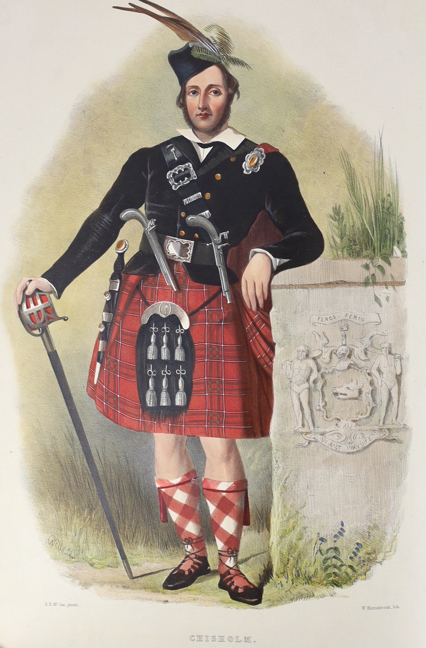 Logan, James (1794-1872) - The Clans of the Scottish Highlands, illustrated by appropriate figures displaying their Dress, Tartans, Arms, Armorial Insignia, and Social Occupations, 2 vols